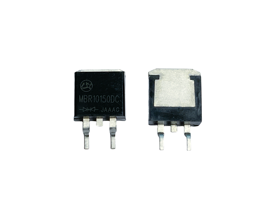 MBR10150DC 10A150V TO-263 Schottky Barrier Rectifier ความดันด้านหน้าต่ําสําหรับการจําหน่ายพลังงาน
