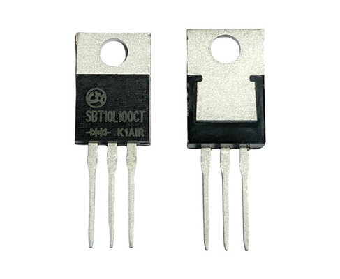 10A100V SBT10L100CT เวลาฟื้นฟูกลับต่ํา VF Schottky