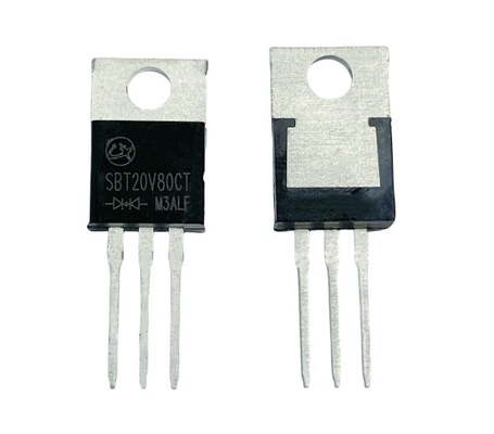 20A80V SBT20V80CT ความเร็วการสลับอย่างรวดเร็ว VF Schottky Diodes ต่ําสําหรับเครื่องปรับ