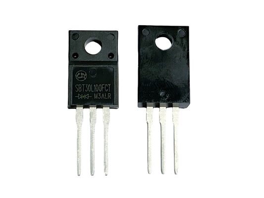 30A100V SBT30L100FCT ความเร็วการสลับอย่างรวดเร็ว ความเร็วต่ํา VF Schottky Diodes TO-220F