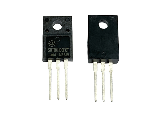 10A100V SBT10L100FCT เวลาฟื้นฟูกลับต่ํา สําหรับความดันด้านหน้าต่ํา สําหรับเครื่องพลังงาน