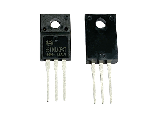 40A60V SBT40L60FCT อุปกรณ์มอบพลังงาน VF ต่ํา Schottky Diodes TO-220F