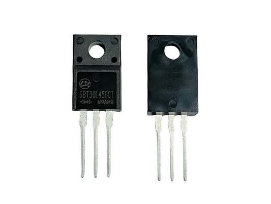 30A45V SBT30L45FCT ไดโอเดส VF ต่ํา ด้วยความเร็วการเปลี่ยนเร็ว TO-220F