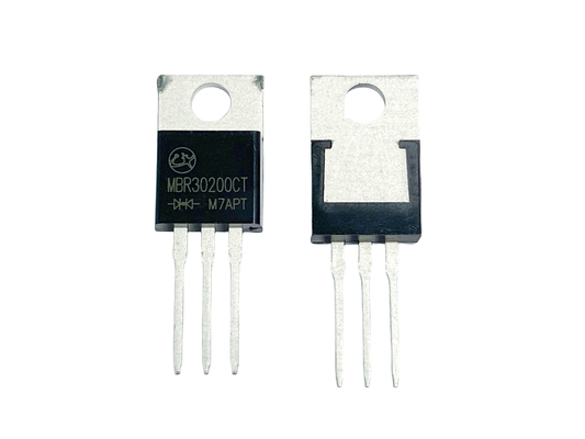 30A200V MBR30200CT ไดโอเดสป้องกัน Schottky ที่มีความรู้สึกต่ํากว่า TO-220AB