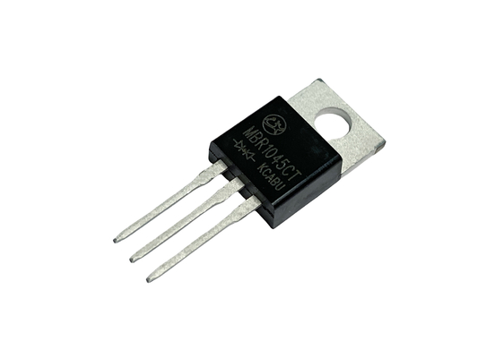 10A45V MBR1045CT โฟลเตจด้านหน้า โดดป้องกัน Schottky VF ต่ํา สําหรับตัวปรับ
