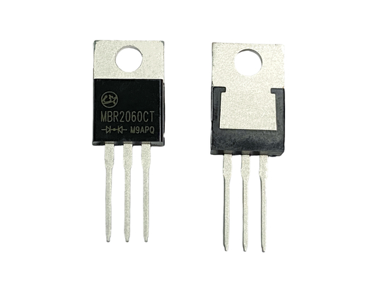 20A60V MBR2060CT ไดโอเดสป้องกัน Schottky ด้วยความดันด้านหน้า VF ต่ํา