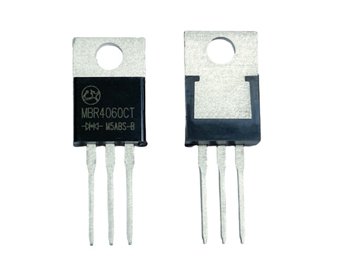40A60V MBR4060CT ไดโอเดสป้องกัน Schottky สําหรับการสว่าง TO-220AB