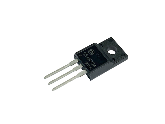4A700V TO-220F CS4N70A2 MOSFET กระแสไฟฟ้าความดันสูงที่เปลี่ยนเร็วสําหรับการให้พลังงานโหมดสวิตช์