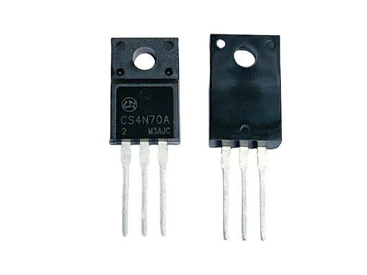 4A700V TO-220F CS4N70A2 MOSFET กระแสไฟฟ้าความดันสูงที่เปลี่ยนเร็วสําหรับการให้พลังงานโหมดสวิตช์