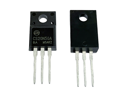 20A500V MOSFET ความดันสูง N-Type CS20N50A8 TO-220F สําหรับเครื่องพลังงาน
