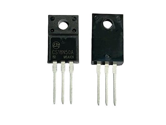 18A500V CS18N50A8 TO-220F กรอบหนา โมสเฟตความดันสูง สําหรับการจัดหาพลังงานที่ไม่หยุด