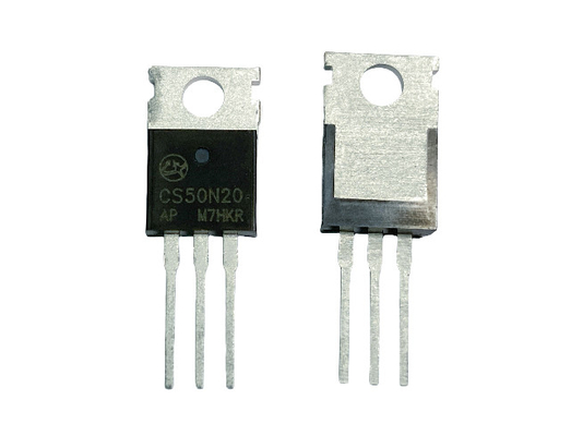 50200V CS50N20AP MOSFET กระแสสลับแรงไฟฟ้าความแรงสูง ความแรงต่ํา Ciss สําหรับแอพพลิเคชันแอดอปเตอร์และชาร์จ