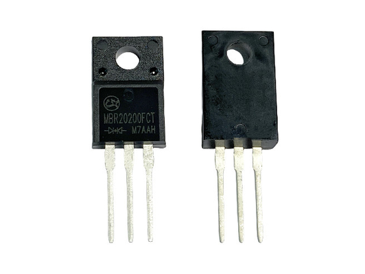 20A 200V Schottky Diodes และความดันด้านหน้า VF ต่ําสําหรับเครื่องขับเคลื่อนมอเตอร์ MBR20200FCT