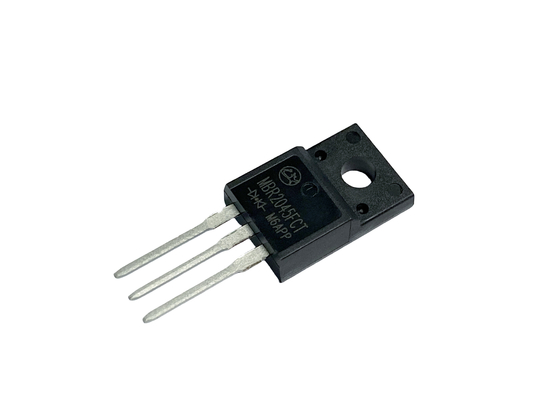 20A 45V ไฟฟ้าสวิทช์ความถี่สูง โดดป้องกัน Schottky สําหรับเครื่องเชื่อมต่อ DC / DC MBR2045FCT