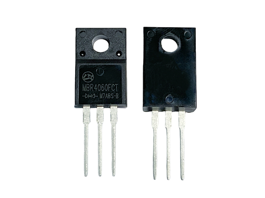 40A60V Low VF Schottky Barrier Diodes สําหรับไฟฟ้าสวิตช์โหมดขนาดเล็ก MBR4060FCT
