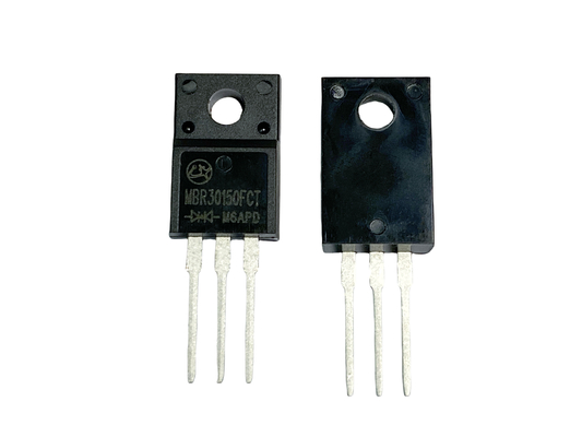 30A150V กระแสไฟฟ้าสูงและแรงดัน Schottky ไดโอเดสสําหรับปัสดุพลังงาน MBR30150FCT