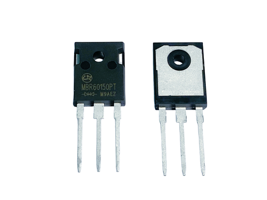 60A 150V ไฟฟ้าสูง TO-247 โดดป้องกัน Schottky สําหรับอุปกรณ์เชื่อมต่อเครือข่าย MBR60150PT