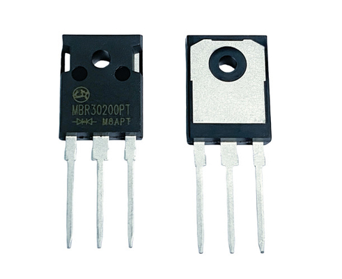 30A 200V MBR30200PT โฟลเตจด้านหน้า โลวเตจ VF Schottky Barrier Diodes สําหรับประสิทธิภาพการส่องแสง