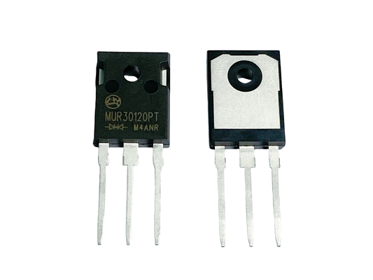 30A1200V ไดโอ้ดฟื้นฟูเร็ว ความน่าเชื่อถือสูงสําหรับการจัดหาพลังงานสูง MUR30120PT