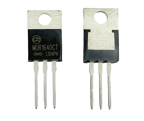16A400V TO-220AB ไดโอ้ดฟื้นฟูเร็วสําหรับเครื่องปรับประสิทธิภาพสูง MUR1640CT