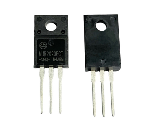 20A200V ไดโอ้ดฟื้นฟูเร็วสําหรับระบบเก็บข้อมูล TO-220F MUR2020FCT