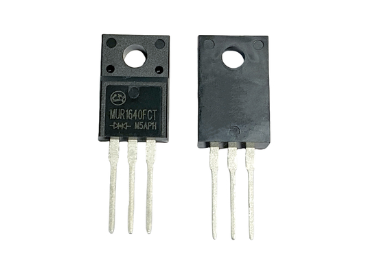 16A400V TO-220F ไดโอ้ดฟื้นฟูเร็ว 15-35ns สําหรับเครื่องปรับพลังงาน MUR1640FCT
