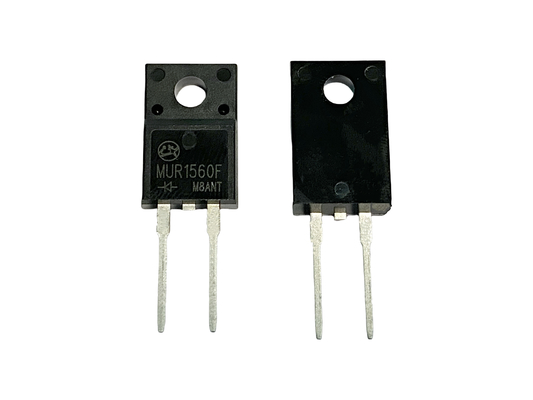 ไดโอเดสการฟื้นฟูที่รวดเร็วที่ยั่งยืนที่มีเวลาฟื้นฟูสูงสุด TO-220FAC MUR1560F