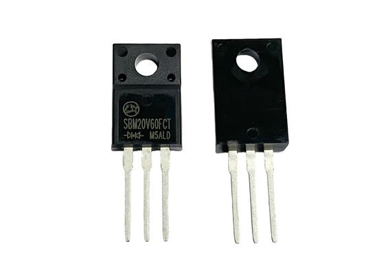 20V600A ไฟฟ้าสูง ไดโอเดส Schottky VF ต่ํา สําหรับแสง LED SBM20V60FCT TO-220F